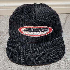 AXO Sport Racing corduroy snap back hat vintage